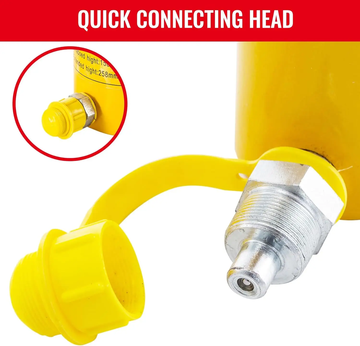 50T 2 "السكتة الدماغية أسطوانة هيدروليكية واحدة المفعول جاك رام #4