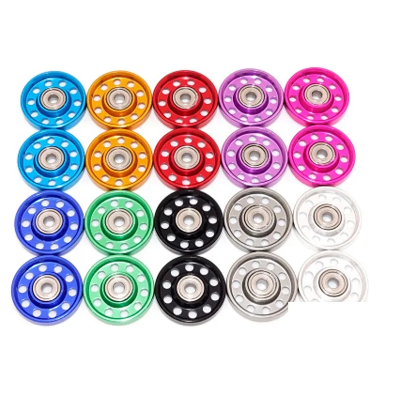 1 set of aluminium alloy 10 holes 13mm rollers for tamiya mini 4wd racing car 1/32 scale 324 store