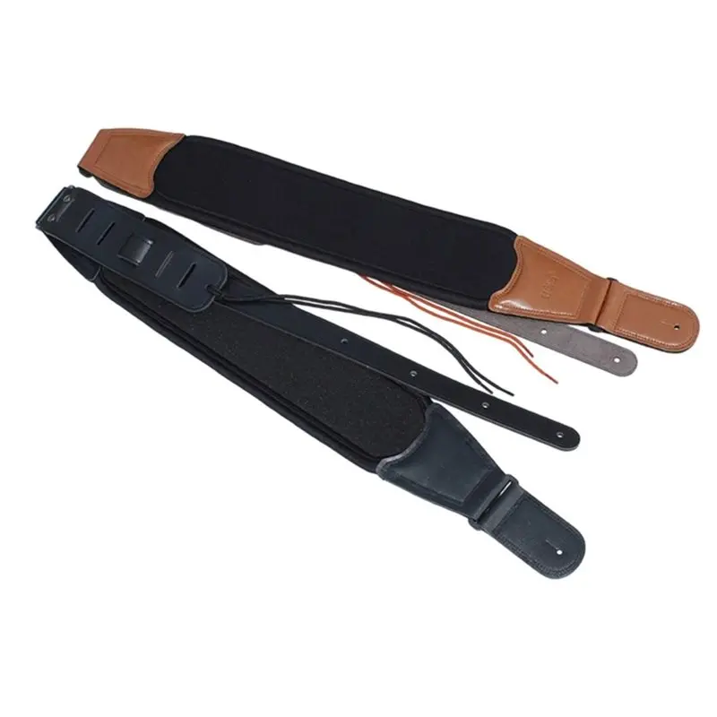 ABLB-Adjustable PU Leather Guitar Strap Stringed Instrument Accessory Thicken Shoulder Belt Electric Acoustic Guitar Bass B