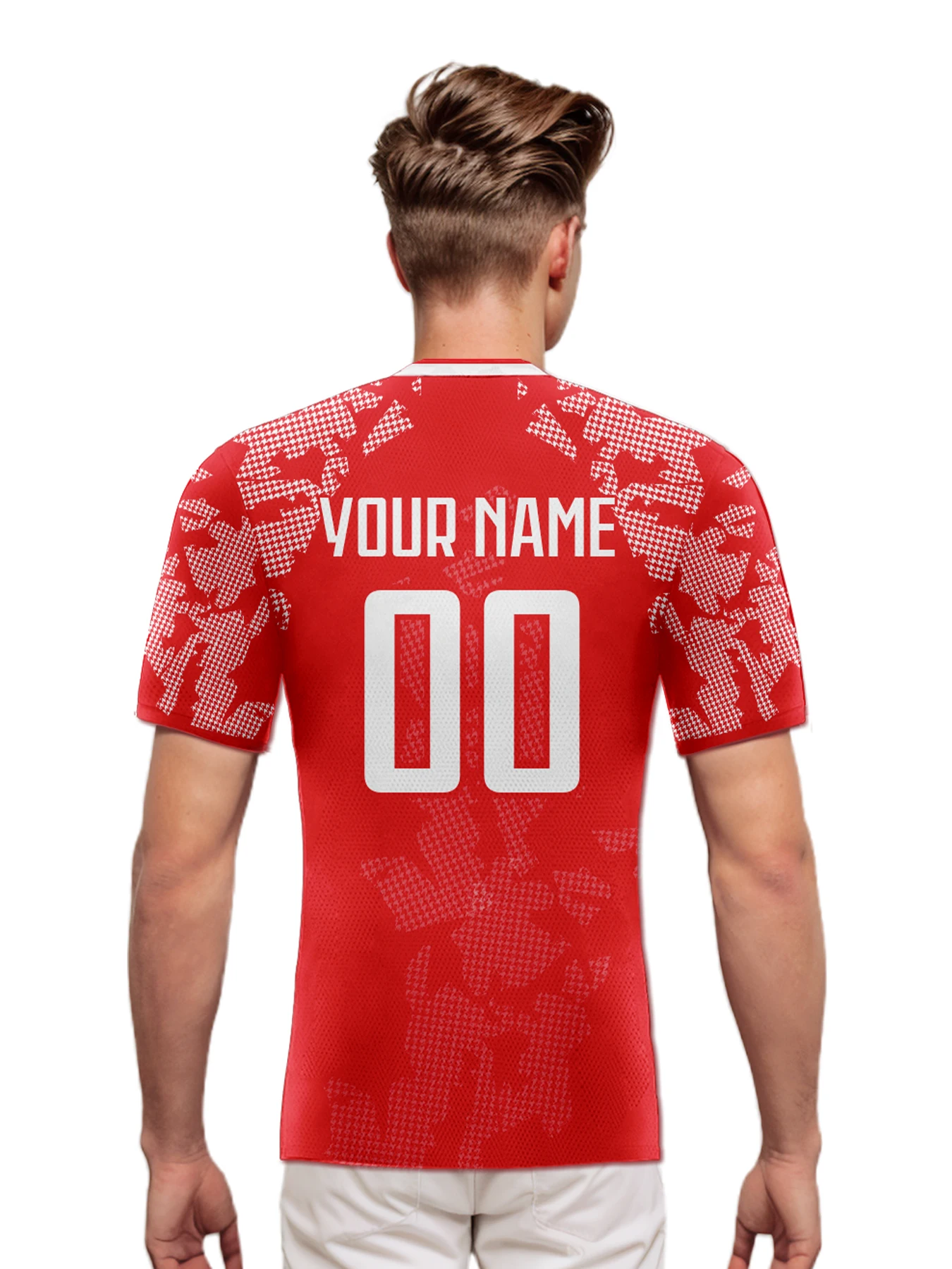 Custom Switzerland Soccer Jersey Personalized Name Number, National Team Football Shirt V-Neck Flag Design for Men Kids Women