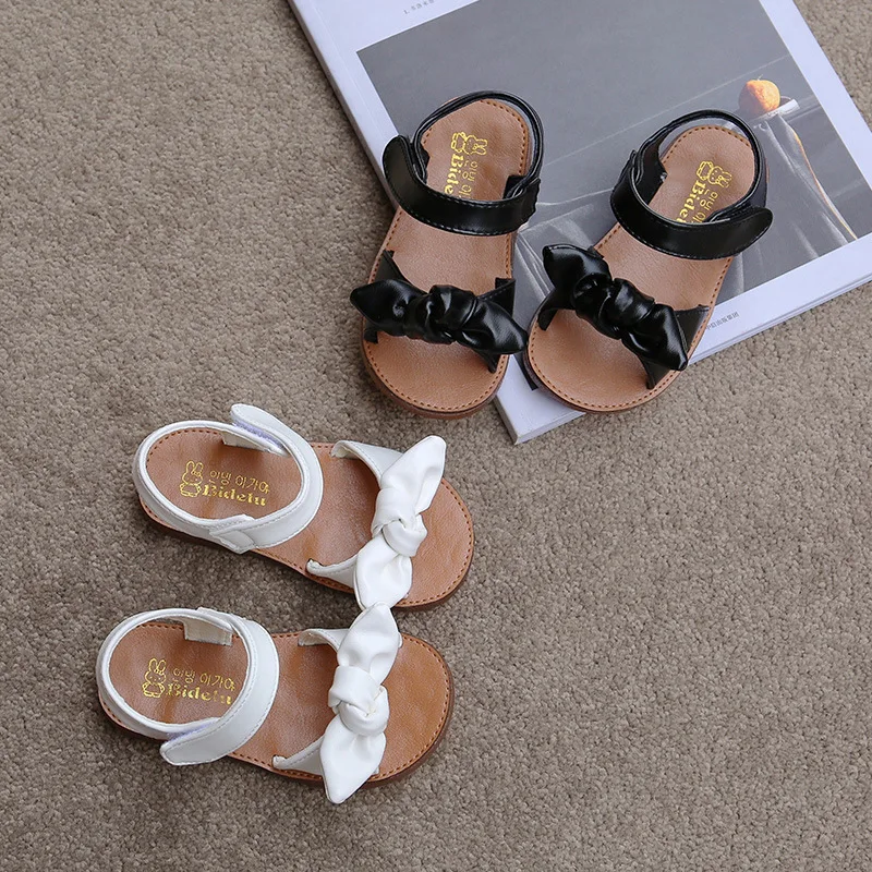 Girls Sandals Fashion Princess Classic Baby Girl Kids Summer Sandals Children Sweet Summer Shoes Soft 21-30 Hot Sale Bow-knot