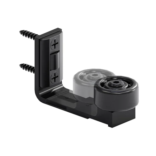 Imagen 2 del producto Guía de piso de puerta de Granero ajustable, herrajes de puerta de Granero montados en la pared, guía de rodillo inferior para puertas correderas, apto para el suelo