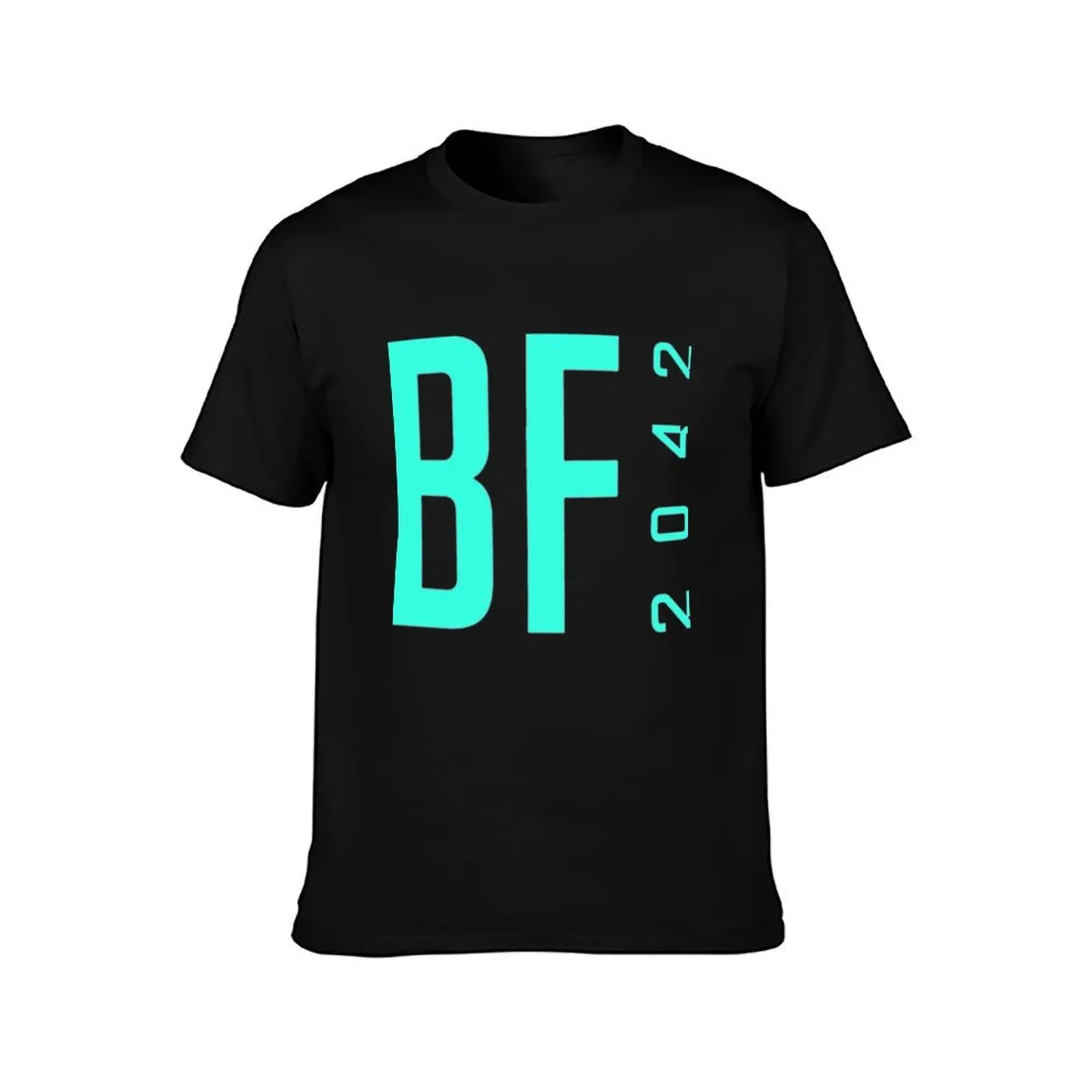 Battlefield 2042 T-Shirt, Summer Casual Cotton Tee, Oversized Streetwear Tops, Vintage Graphic Print, Loose Fit Short Sleeve