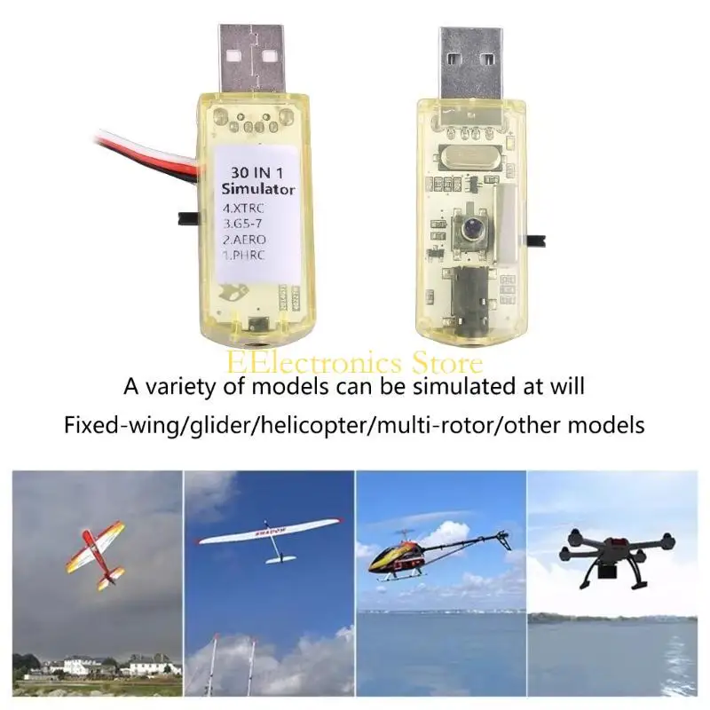 B03C 22 في 1 كلب تشفير USB محاكي للطائرات ذات الأجنحة الثابتة التي يتم التحكم فيها عن بعد #1