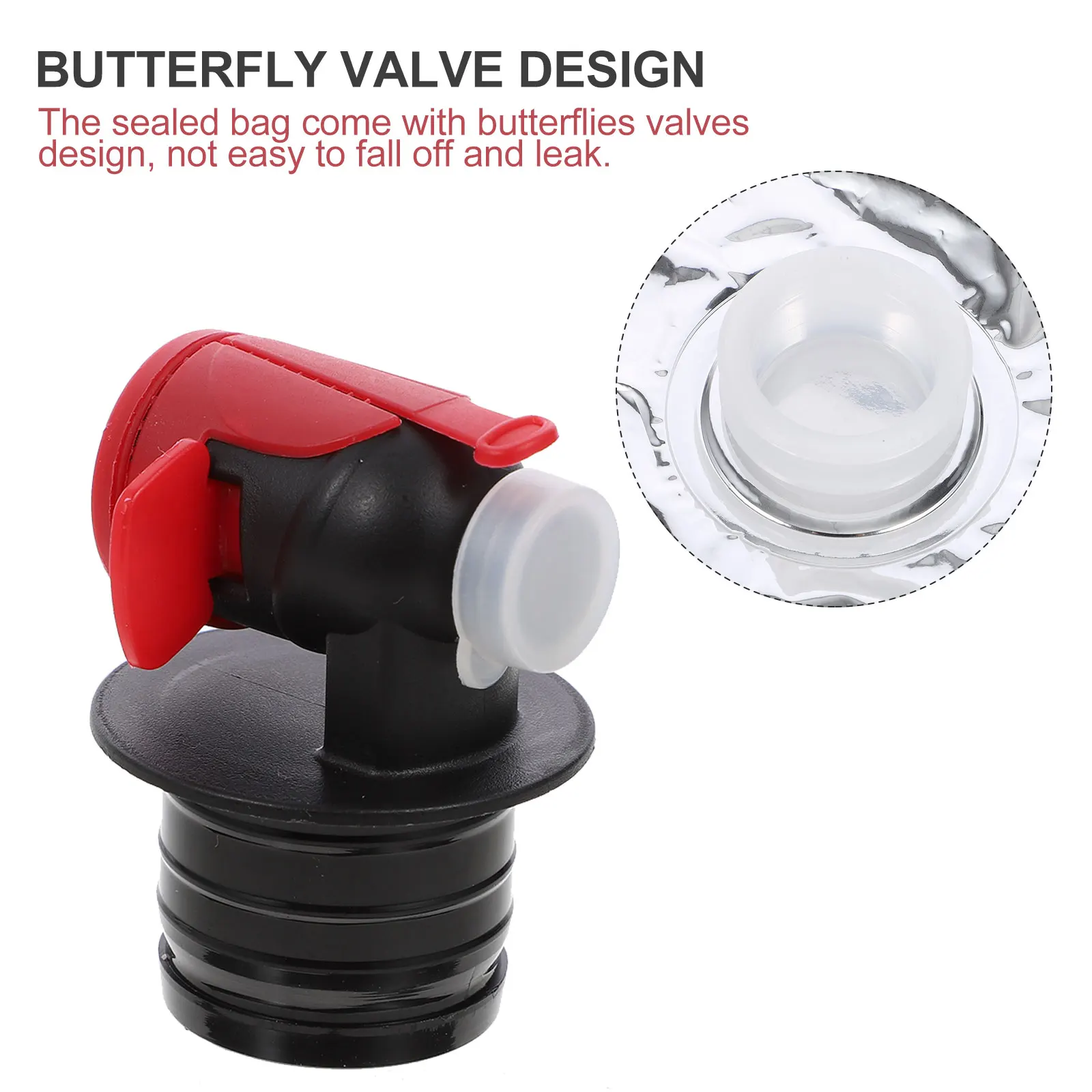 

10Pcs Wine Storage Bag Strong Pe Liner Butterflies Tap Leakproof Carry Cooler Bag Alternative to Glass Bottles Practical