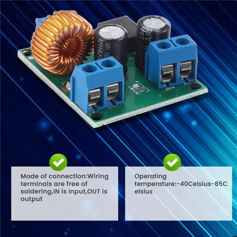 ABCA-Dc-Dc 3V-35V To 4V-40V Adjustable Step Up Power Module 3V 5V 12V To 19V 24V 30V 36V High Power Boost Converter