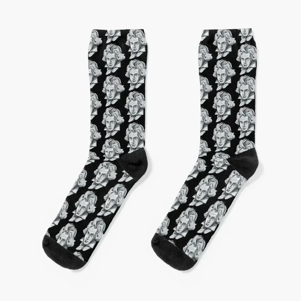

Beethoven. Socks retro luxury Toe sports cotton Socks Girl Men's