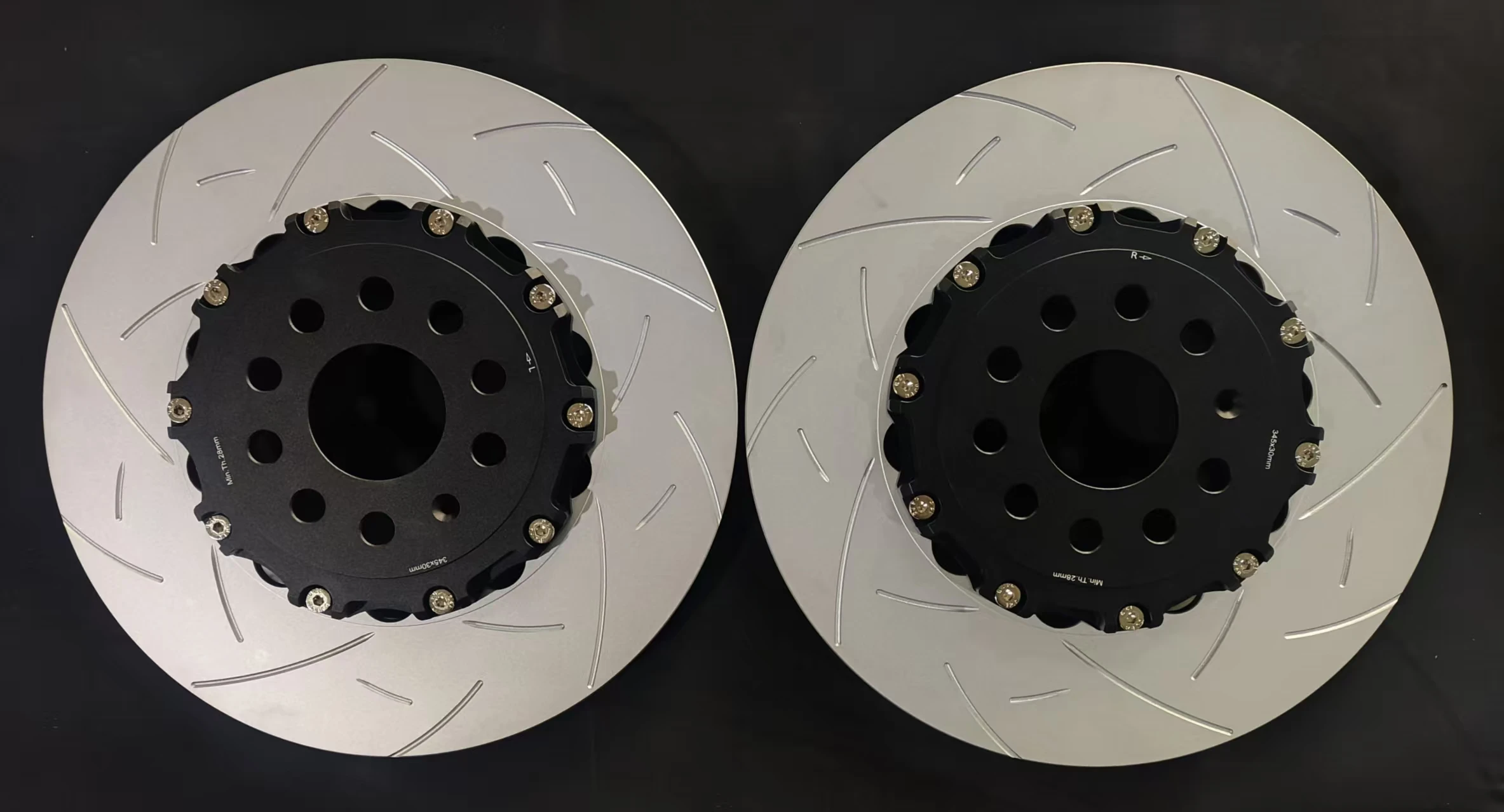 

Передний плавающий тормозной диск 345*30 мм, двухсекционные тормозные диски 1K0615301M для Audi