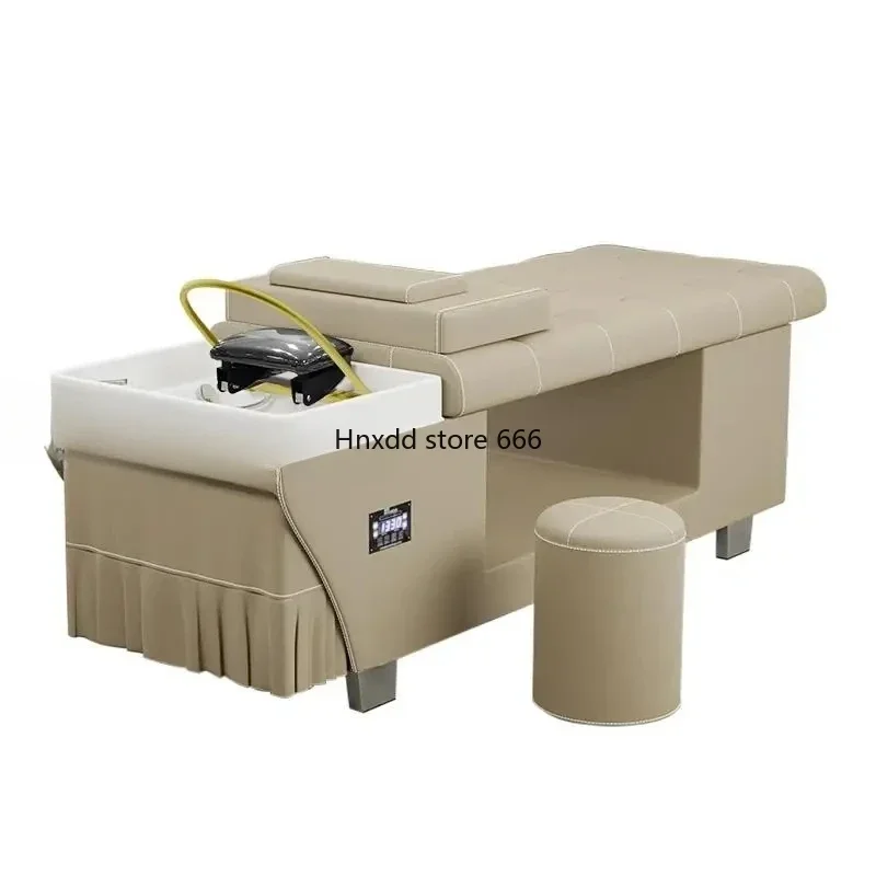 Thai Spa Shampo Chair Therapy Luxury Comfort Sink Head Spa Hair Wash Bed Massage Adult Shampouineuse Salon Furniture MQ50XF