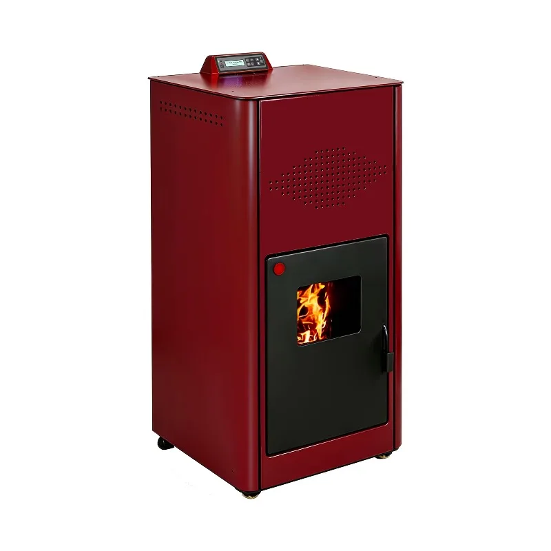 30KW Modern Eco-Friendly Pellet Boiler WiFi Controlled High Efficiency Freestanding Stove Villa Kitchen Outdoor Dining