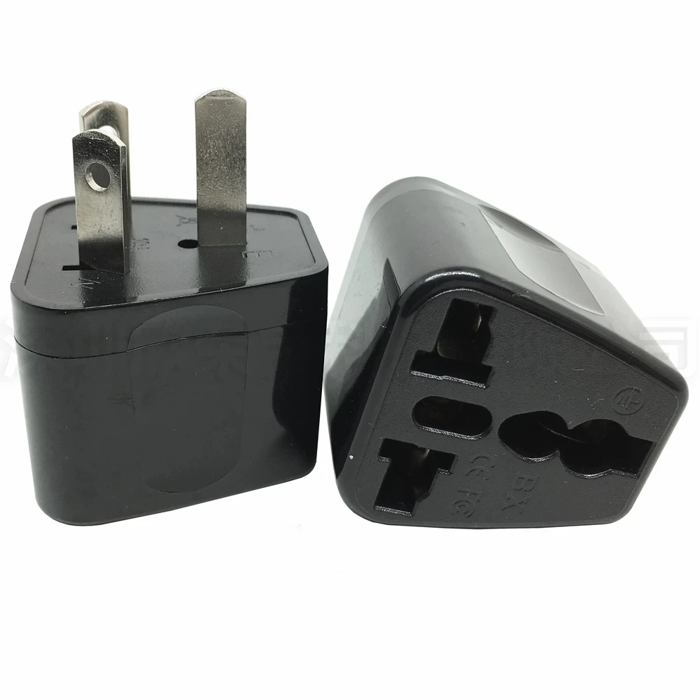 

2 Pcs Universal 3Pin AU NZ Power Plug Adapter 3 pin New Zealand Australia Travel Plug US/UK/EU to AU/NZ Plug Converter 10A