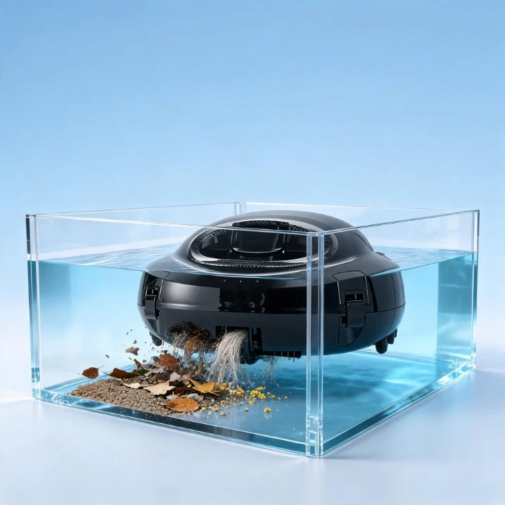 Multifunctional 36W 5000mAh Cordless Pool Cleaner Robot 1.8A Smart Automatic Vacuum Brush Scrubber for Inground Above Pools