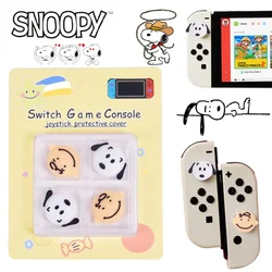 4pcs Snoopy Joystick Cap for Nintendo Switch OLED Lite Joycon Cap Game Cute Protector Grip Thumbstick Cover Children's Toys Gift