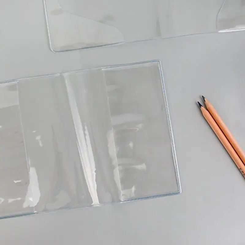 A5/A6 PVC شفافة واقية كم دفتر المجلات مخطط كتاب مذكرات غطاء وقائي غطاء دفتر الملاحظات