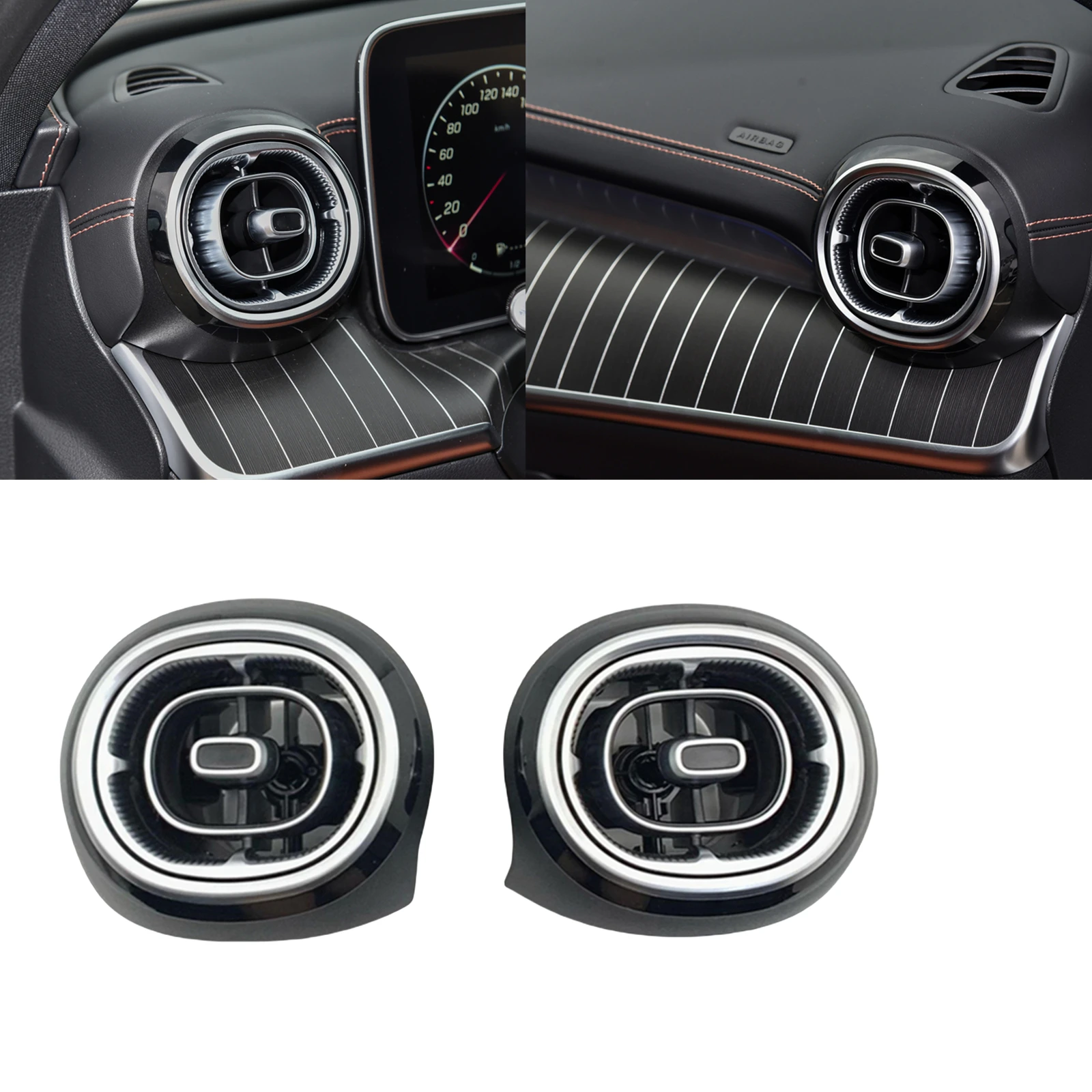 

1 шт. автомобильная внутренняя вентиляционная панель кондиционера в сборе для Mercedes Benz C Class W206 2022 2023 2024 роскошная версия