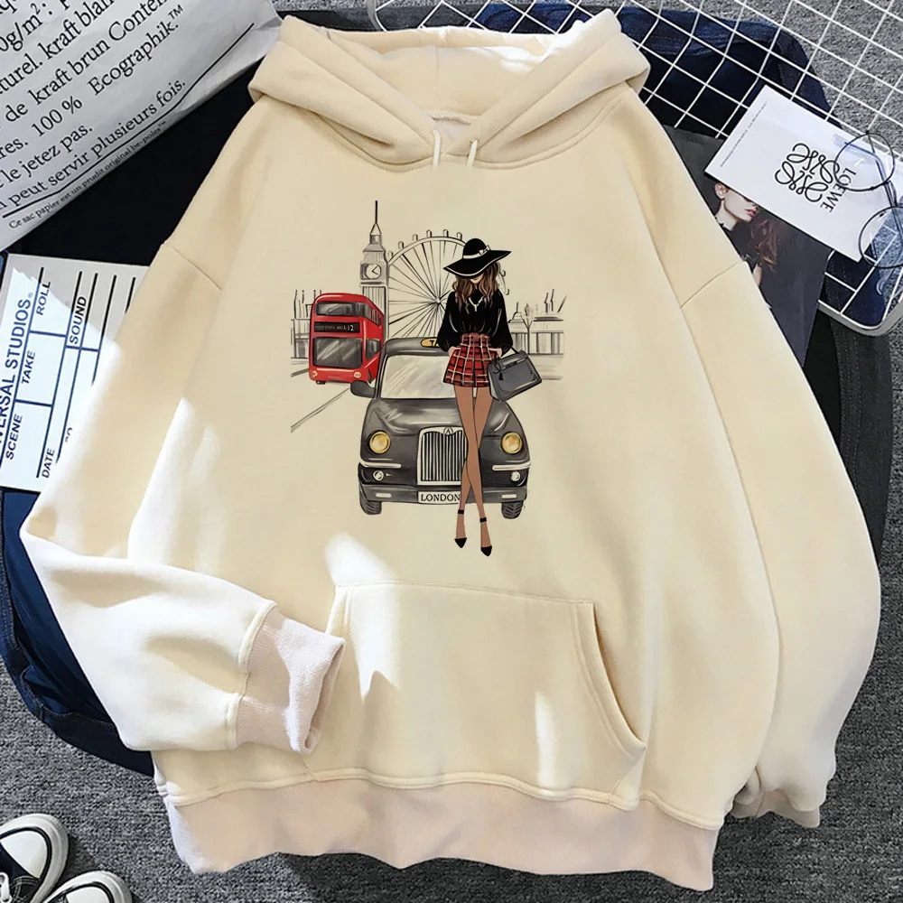 

Women Print hoodie streetwear modern style youthful anime winter funny female pullover designer winter athleisure patterned