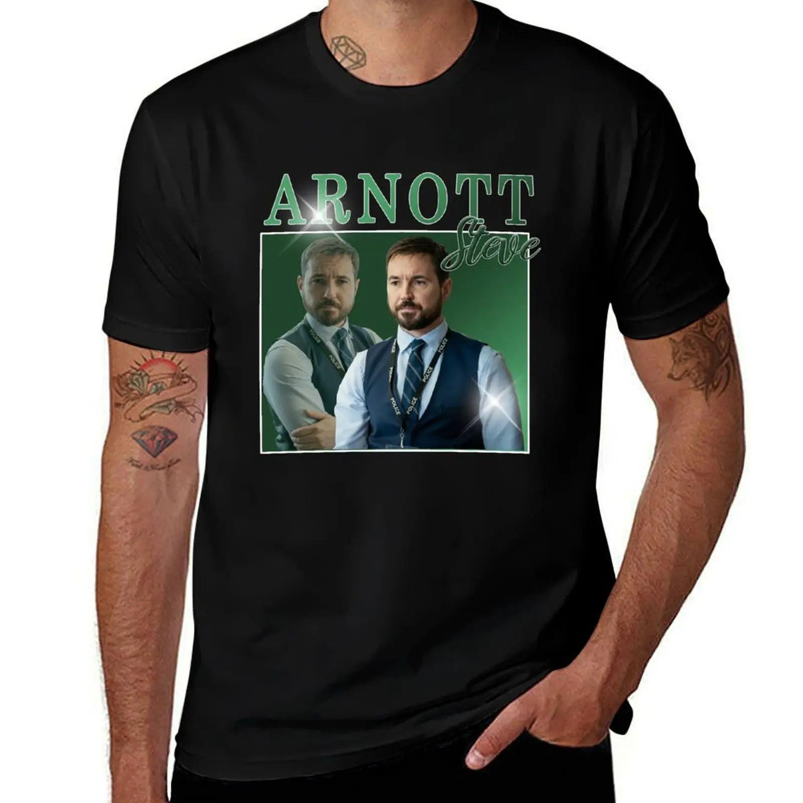 Steve Arnott T-Shirt Standard Fit Solid Tee Shirt