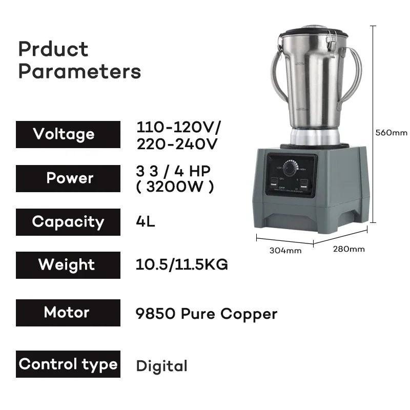 Commercial multi-purpose stainless steel cup mixer