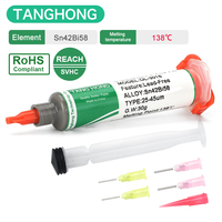 TANG HONG New Type Lead-free Syringe Low Temperature Solder Paste Flux suit For Soldering Led Smd cell phone Repair Tin Paste