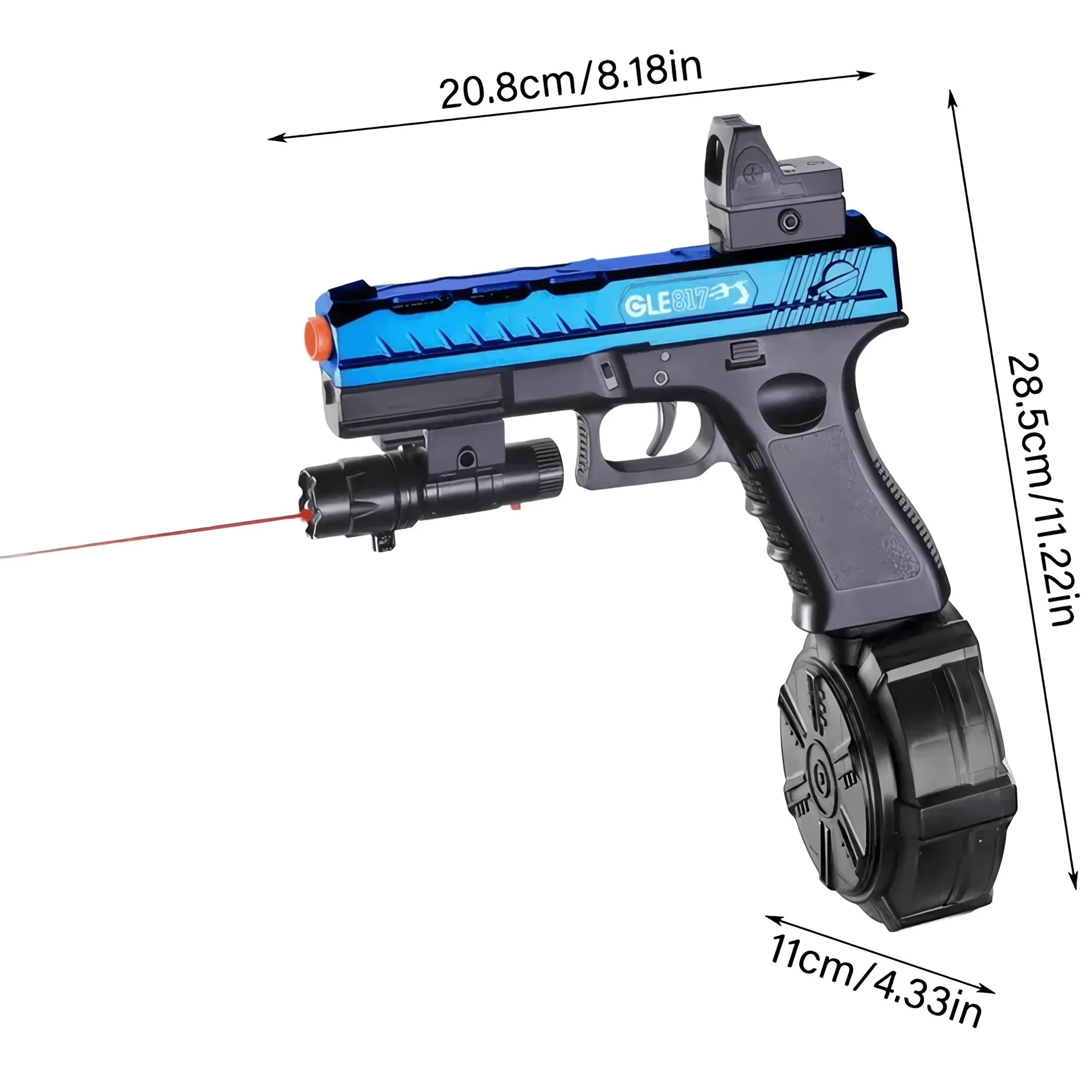 Blaster Gun,ไฟฟ้าBall Blasterปืนพก,สูงOrbeez Gun Performance Coolปืนของเล่น,ชาร์จSplatter Ballของเล่นสําหรับกลางแจ้ง