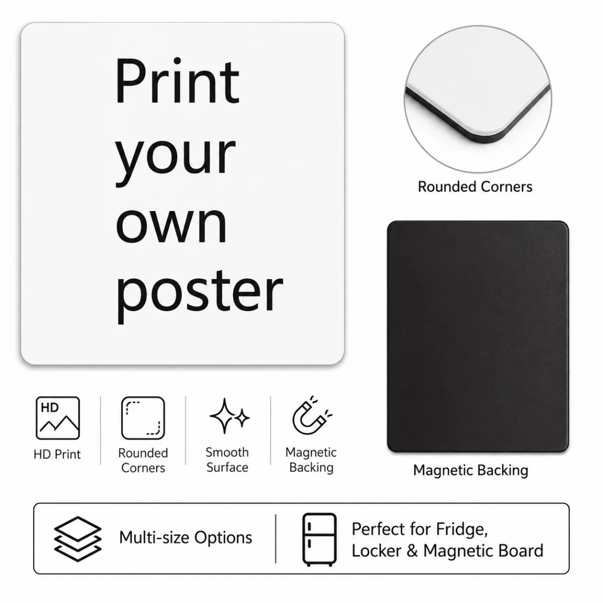 A Customizable Fridge Magnet—an Excellent Choice for Home Décor and an Ideal Gift, Available in Various Sizes. image 3