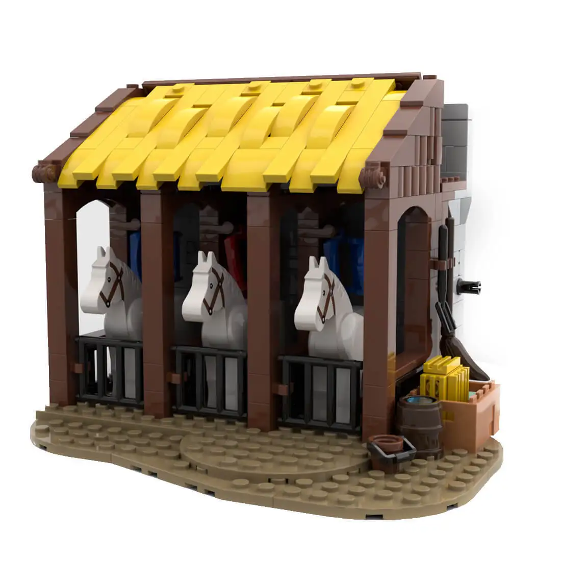 

Изготовленные на заказ средневековые модульные штабели MOC-78380, детали 289, детский подарок на Рождество