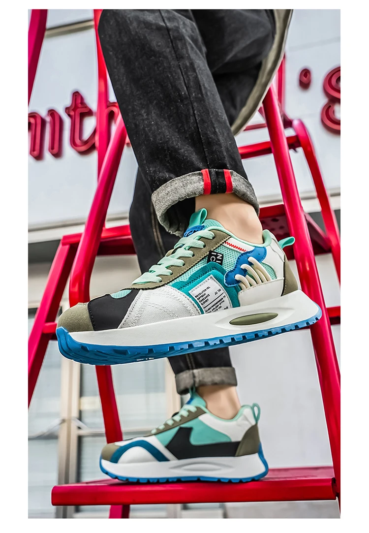 Herren-Freizeitsneaker, leicht, atmungsaktiv, strapazierfähig, modisch, vielseitig einsetzbar für Outdoor-Sport, Campus und Stadt. – Detail 15