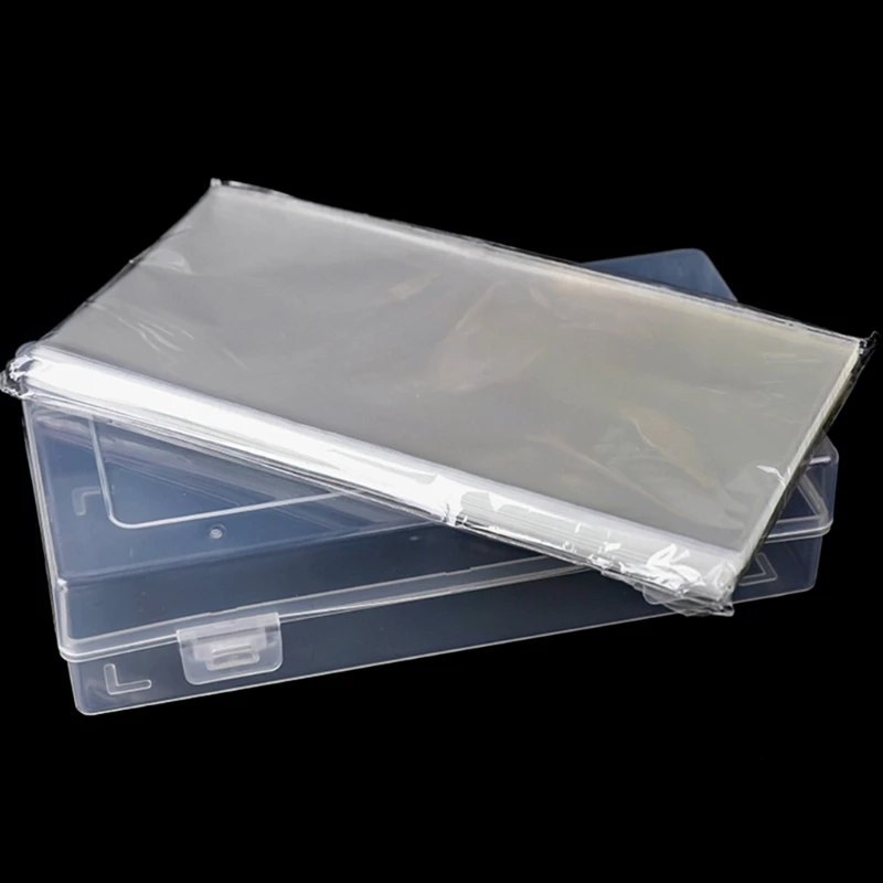 100 Pieces Clear Currency Sleeves Storage Case For Collectors And Enthusiasts