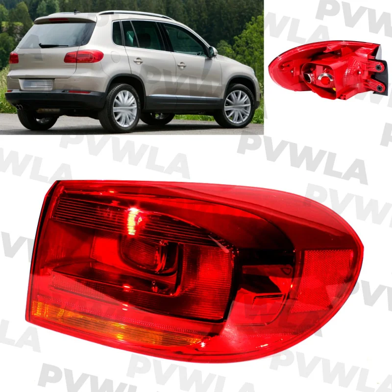 

For VW Tiguan 2012 2013 2014 2015 2016 2017 Right Outer Side Without Bulbs Tail Light Lamp Assembly 5N0945096R