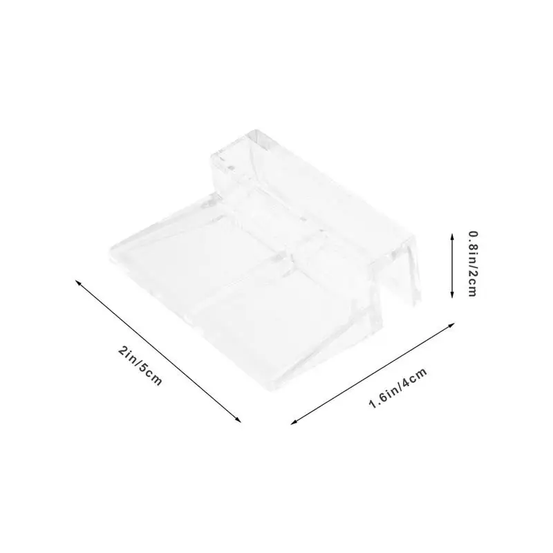 16 Pcs Aquarium Cover Bracket Lid Clips 6mm Fish Tanks Glass Clamps Top Rimless Holder Support Stand Accessories