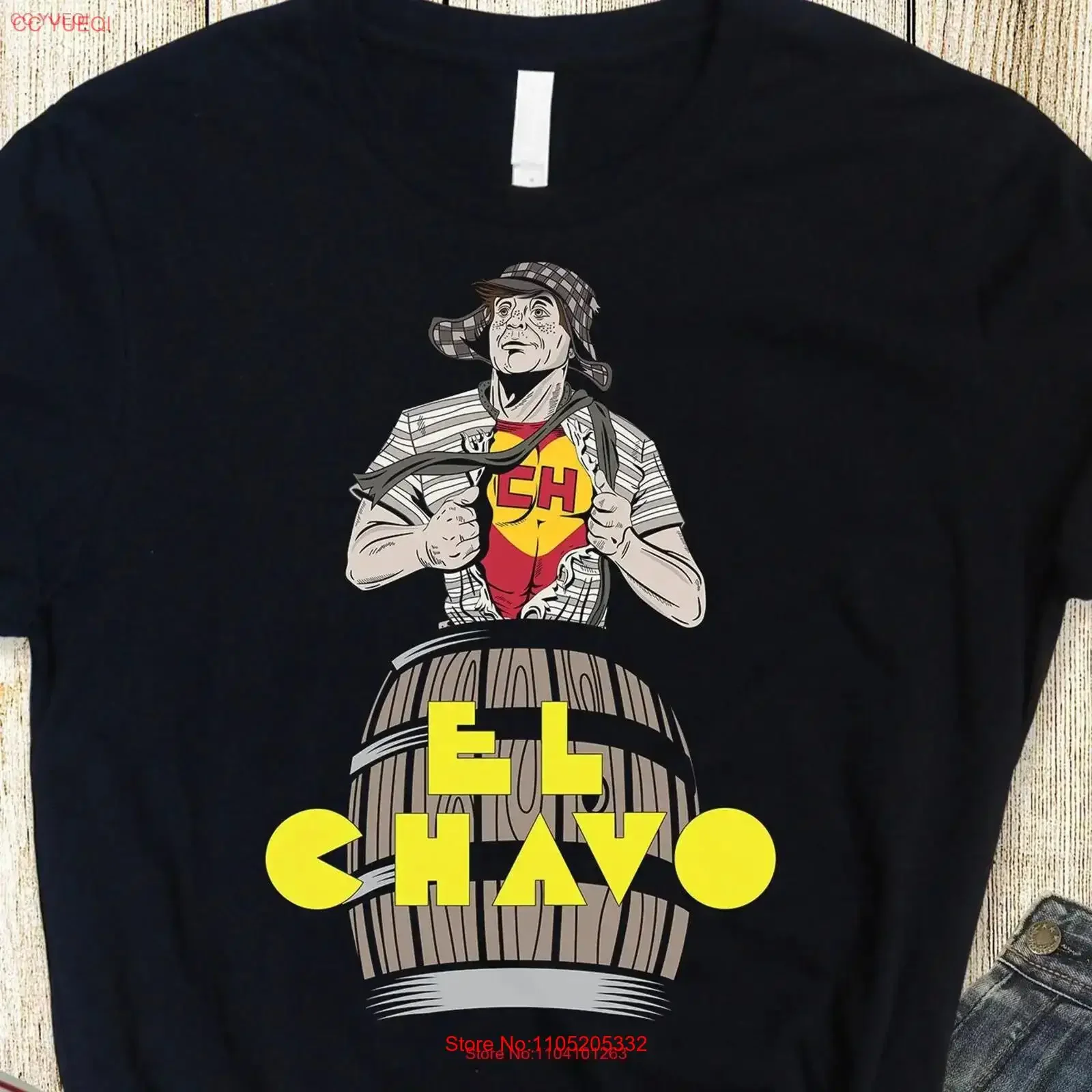 Super Chavo del Ocho Chapulin Colorado camiseta vintage lavada Unisex suave ligeramente versátil ropa de diseñador streetwear