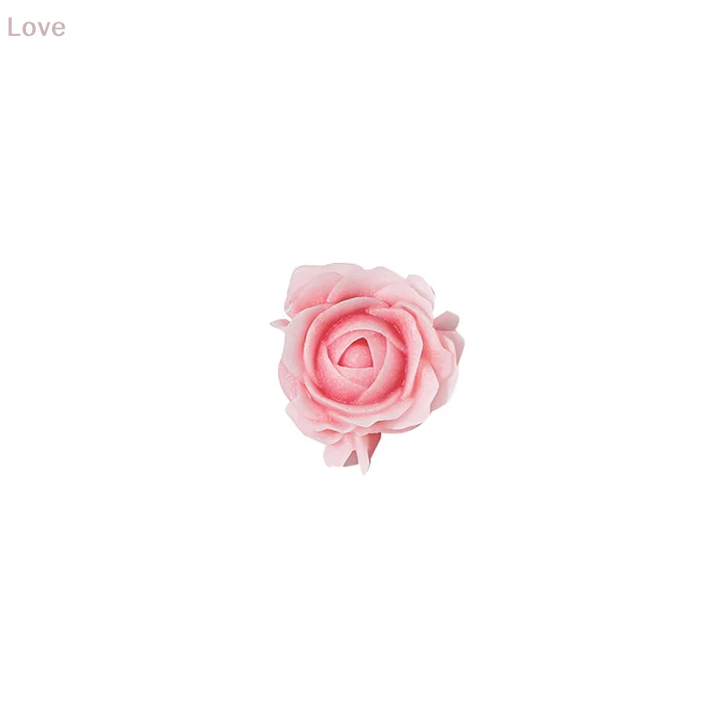 [L & P] 50 قطعة ثلاثية الأبعاد حجم 6/7/8 مللي متر اللؤلؤ الراتنج زهرة ارتفع مسمار السحر اكسسوارات الوردي الوردي الأحمر مسمار الفن الفاخرة الديكور لوازم DIY بها بنفسك
