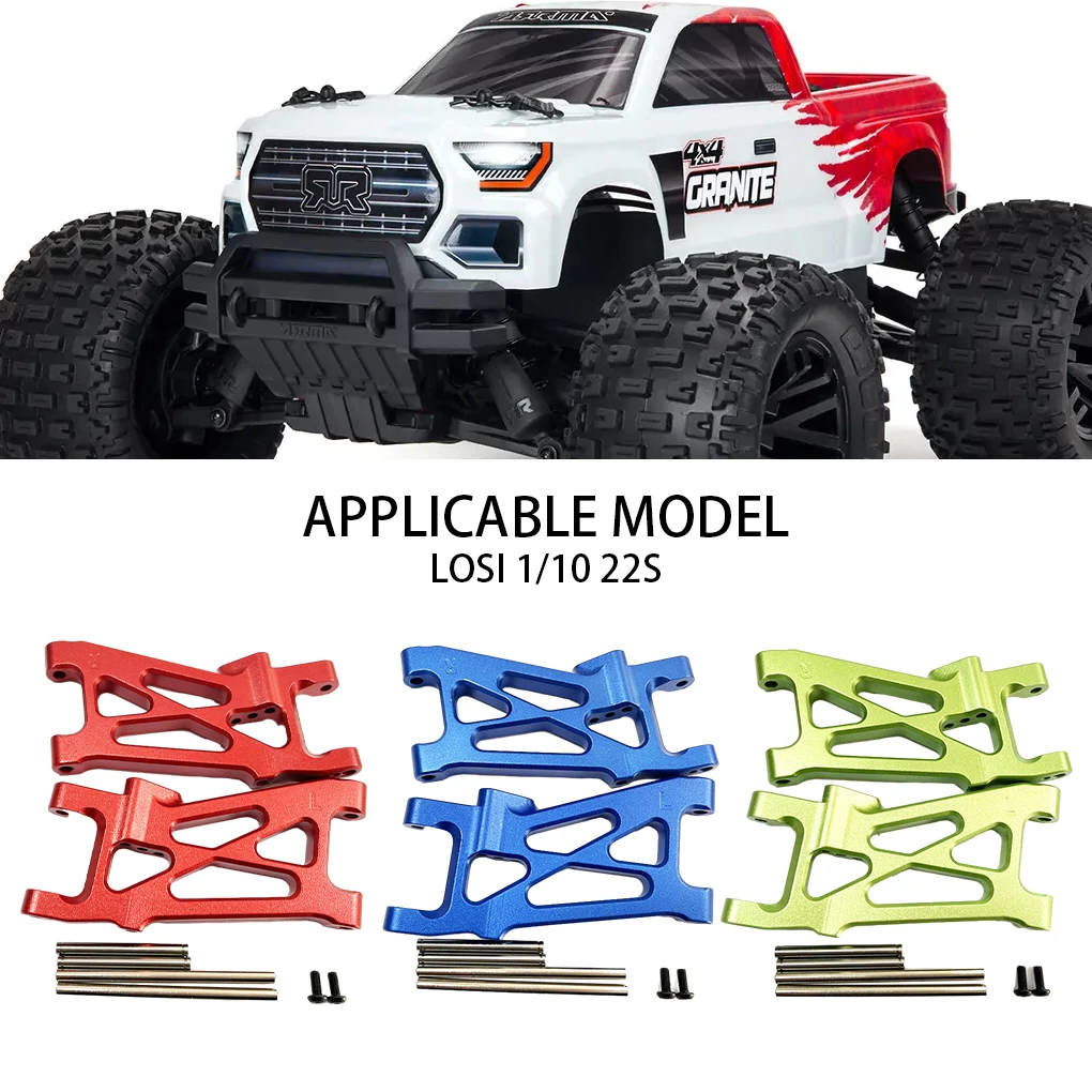 RCGOFOLLOW 2x Aluminum Alloy Enhanced Rear Lower Suspension Arm For 1/10 Rc Rear Lower Suspension Arm LOSI 22S RC Car Part view 3