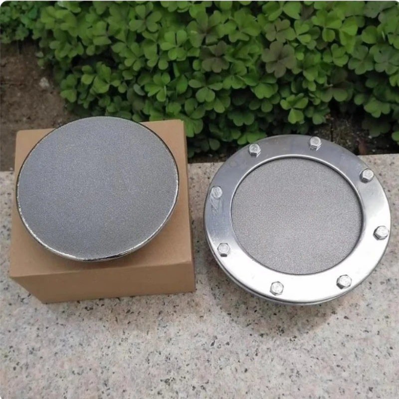 1PC Titanium Alloy Ozone Diffuser Aeration Head Oxygenating Aerator Bubble Diffuser Air Disc Aeration Tray for Water Treatment