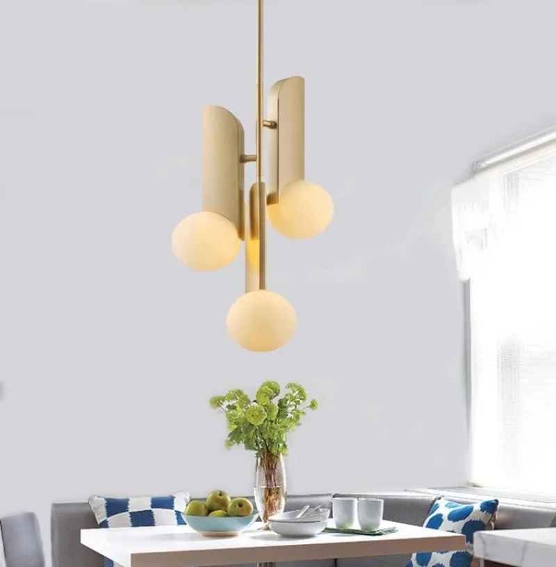 

Nordic minimalist restaurant lights, bedrooms, bars, living rooms, hallways, round ball glass chandeliers