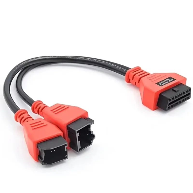 MS908 Chrysler 12+8 Diagnostic Connector Autel Channel -12+8 for Chrysler Automobiles Electronic Machines Insulated with PTFE