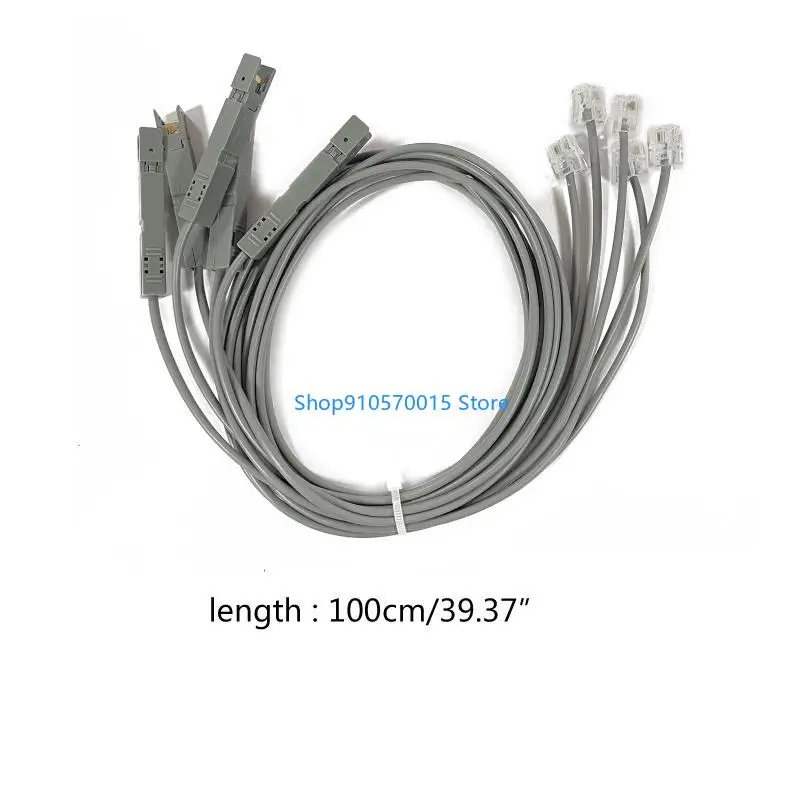 B95C Hot 1m Clip 110 Prueba para cabeza RJ11 RJ45 Módulo voz Cable prueba Cable para panel parche
