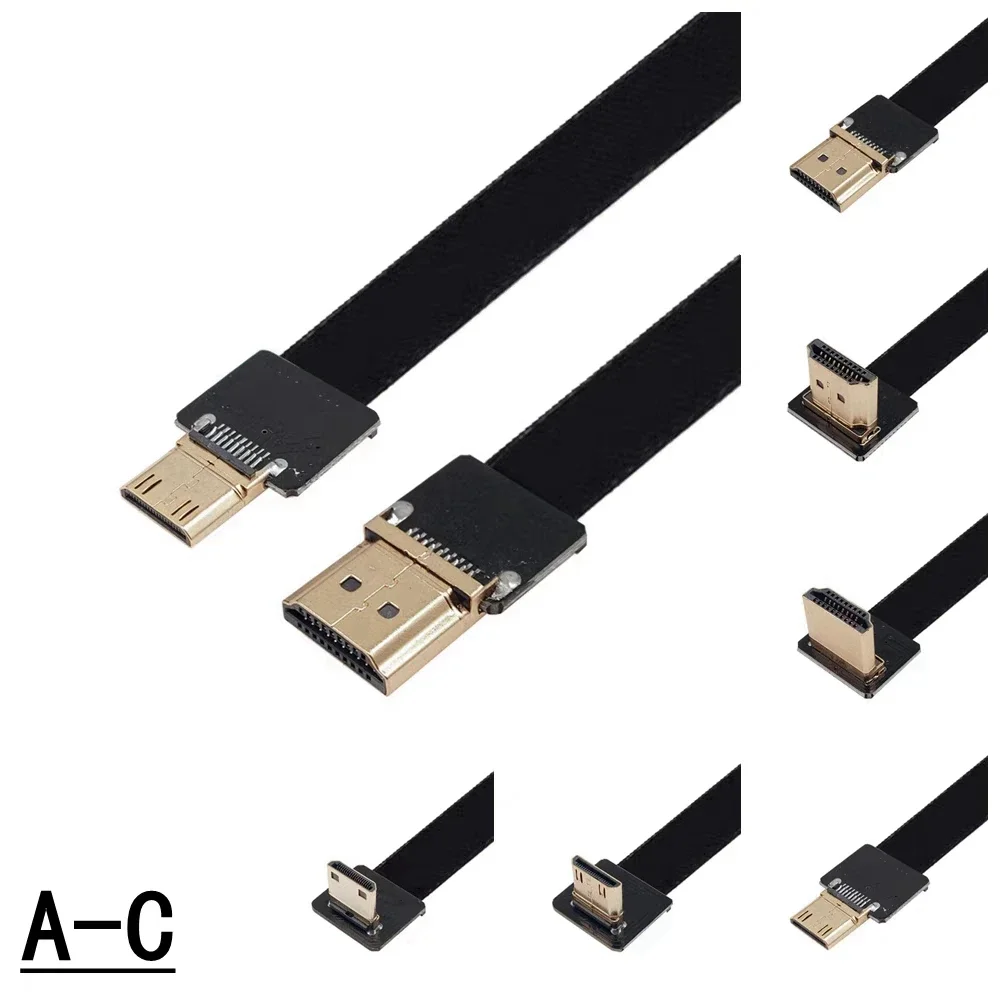 Mini HDMI FPC Band Flat HDTV Kompatybilny kabel Pitch 20pin dla HDMI HDTV FPV Multicopter Fotografia lotnicza FPV FFC