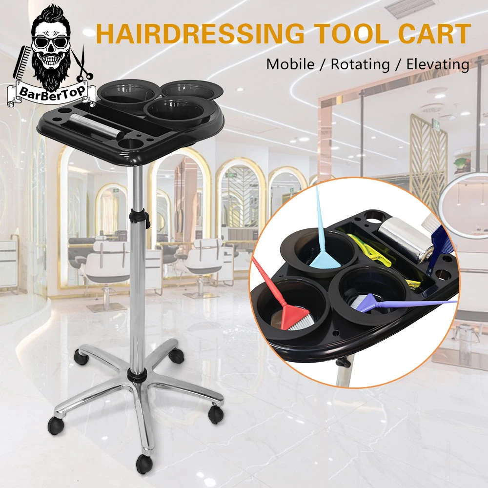 2024 New Salon Hairdressing Coloring Trolley Professional Barbershop Multi-Function Perm Dyeing Tool Cart Styling Tools Supplies