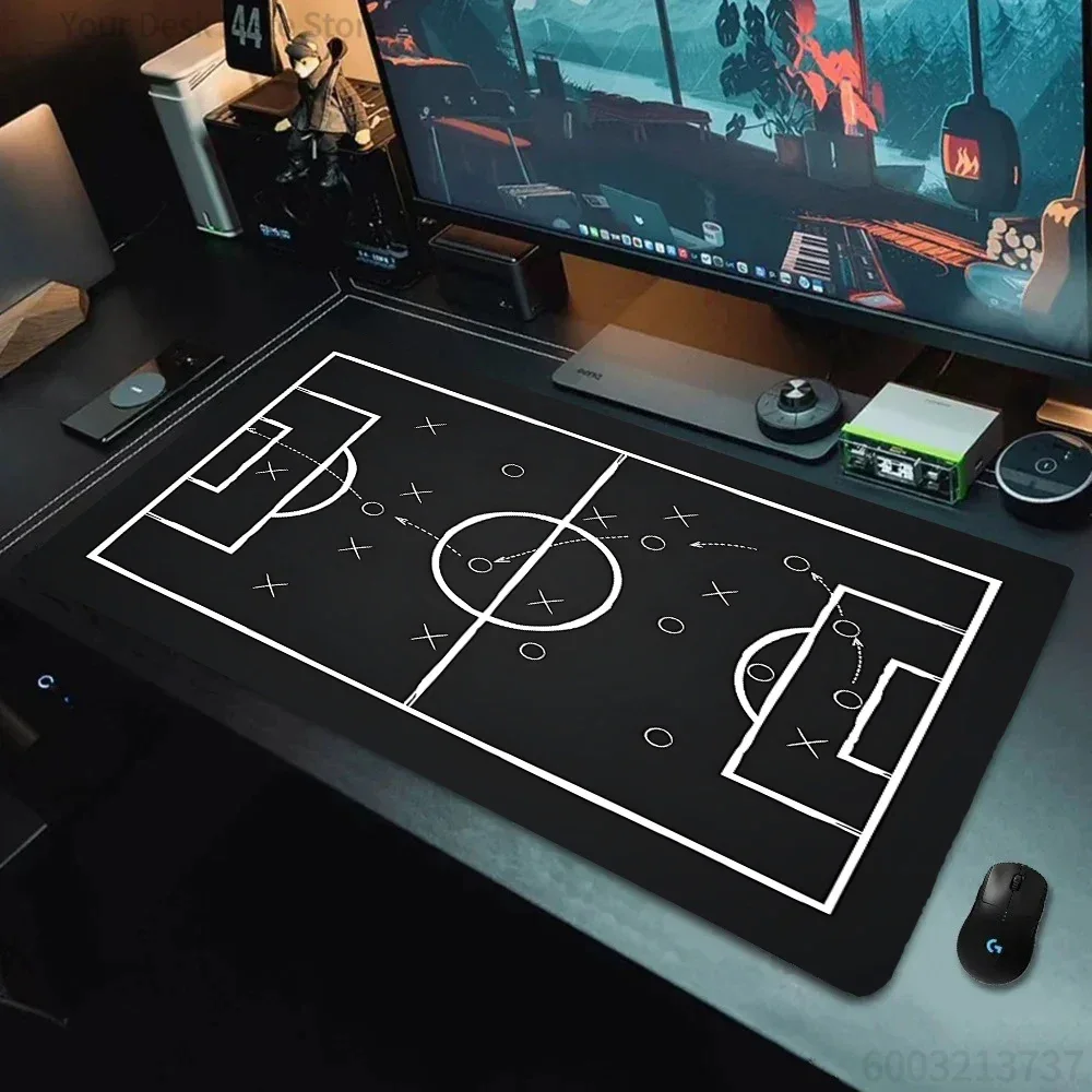 

XXL Football Field Series Game Mouse Pad 900x400 non-slip rubber extension table pads Laptop Game HD keyboard carpet writing mat