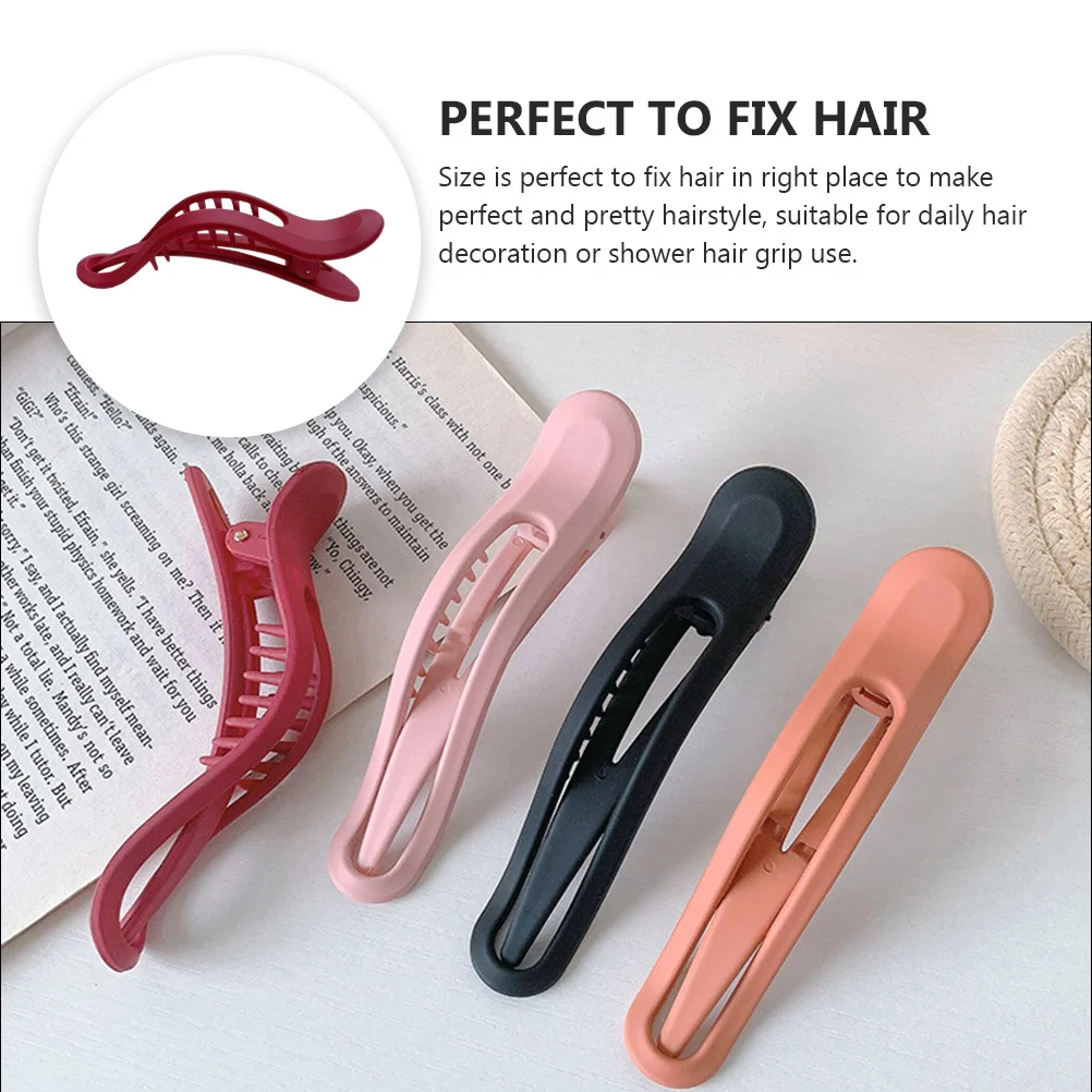 

1Pcs Bath Hair Accessory Durable Plastic Elegant Design Practical Gift for Mother Daughter Wife Hair Clip Bathing Hairpin