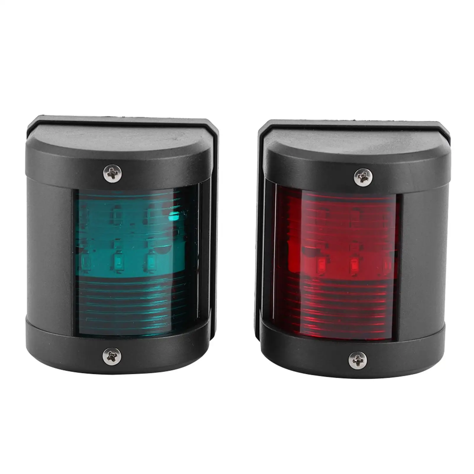 1Pair of IP66 Signal Lamp Red Green Navigation Warning Light for marine Boat Yacht 12V Watercraft Styling