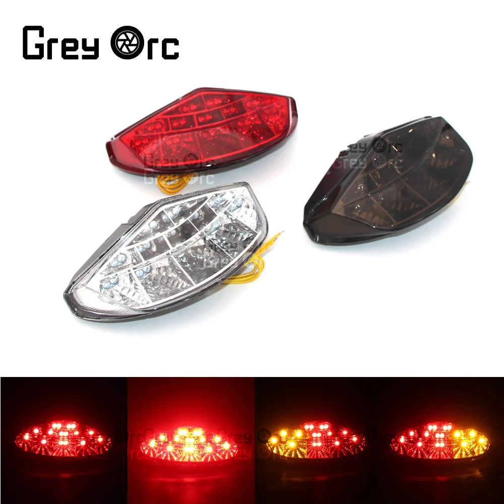 Motocicleta LED lanternas traseiras, luz traseira, indicador de pisca, acessórios da lâmpada, Ducati Monster 659 696 795 796 1100 S EVO, 12V