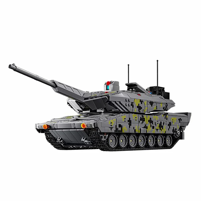 Blocos de construção técnicos militares kf51 panzer, tanque pesado do exército da segunda guerra mundial, 4 figuras, kit de modelo de tijolo, presentes para adultos e crianças, 2235 peças