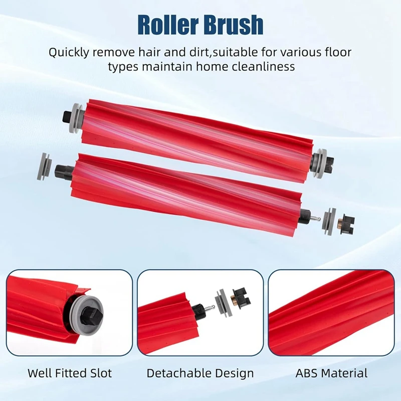 مجموعة الملحقات لقطع غيار روبوت المكنسة الكهربائية Qrevo S/Qrevo Pro/Qrevo Plus/Qrevo-Maxv-A69M