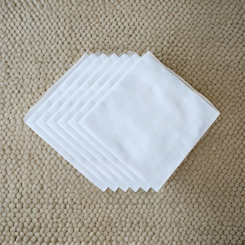 Khăn Tay Bỏ Túi Tiệc Cưới Hankies Trắng Cho Bố Ông Nội Dropship