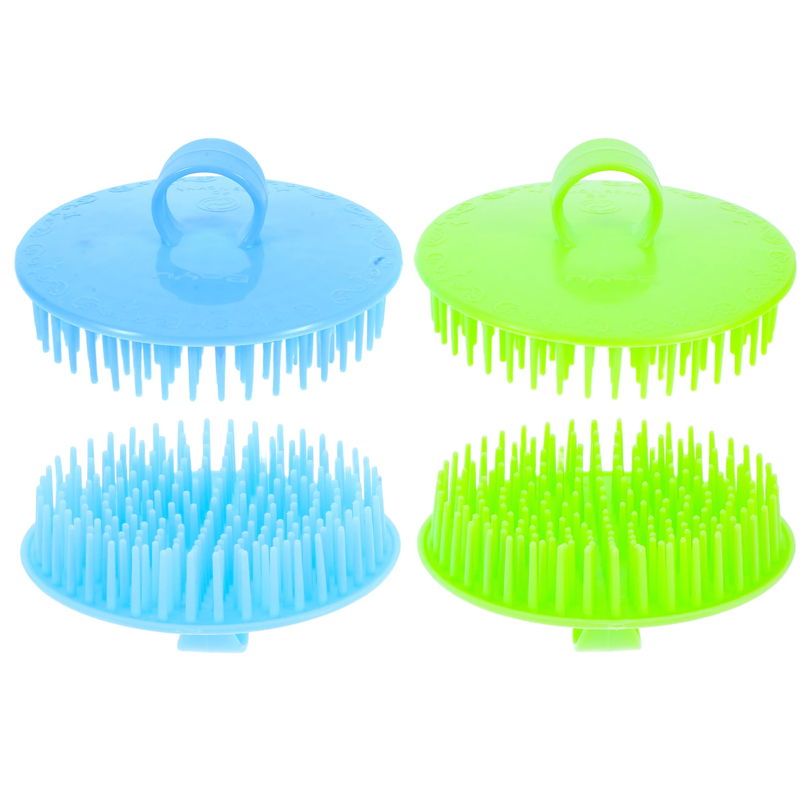 

4 Pcs Shampoo Massage Comb Hair Scrubber Massaging Brush for Scalp Women Shower Cleaning