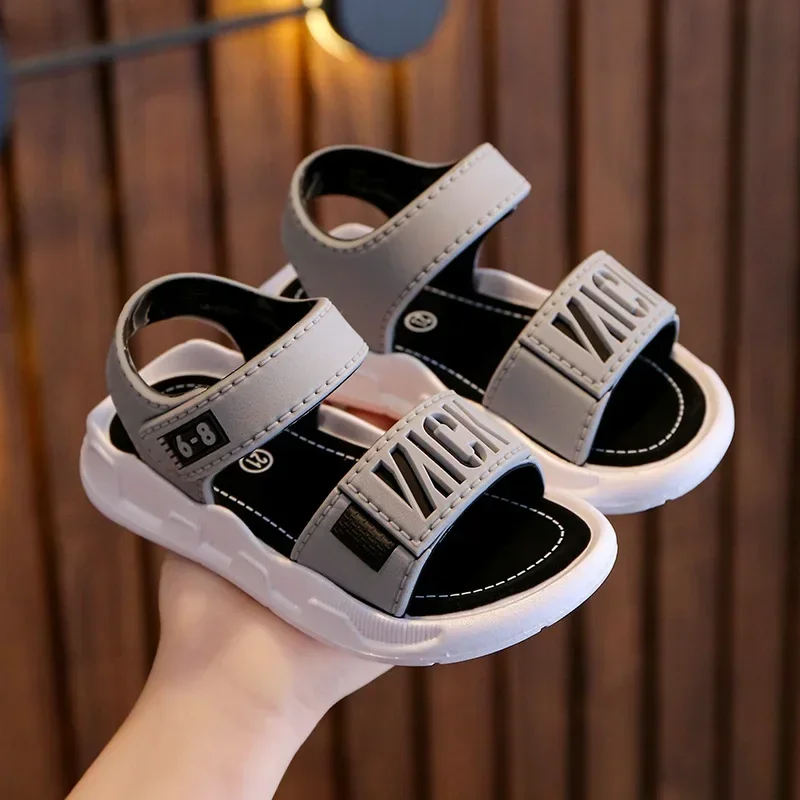 Summer Kids Beach Shoes Children Sandals Soft Sole Middle Big Children Baby Boy Casual Student Shoes Girl Sandals
