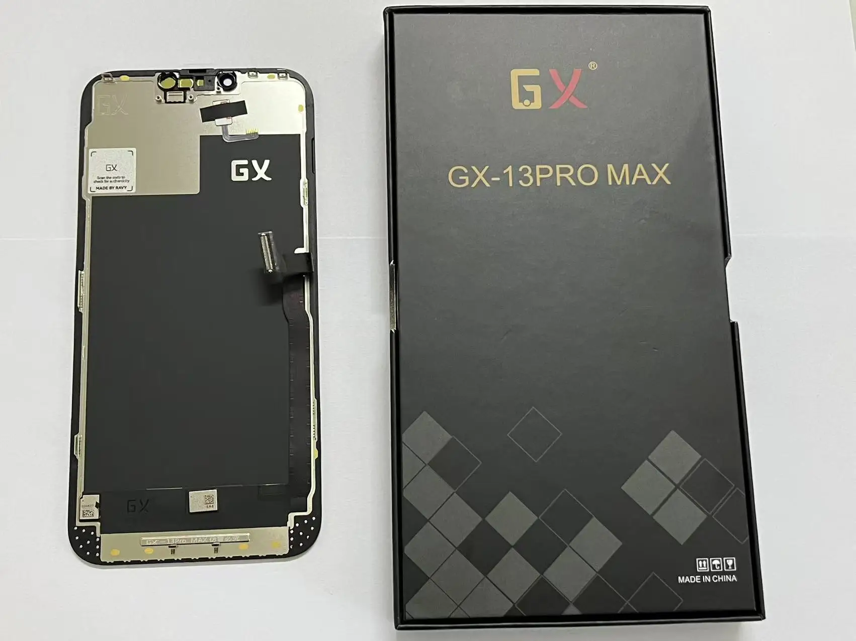 GX 100% OLED Scherm voor iPhone 13 14 15 15Pro 16Pro Max Display True Tone met 3D Touch Scherm voor iPhone Vervanging met Gereedschap