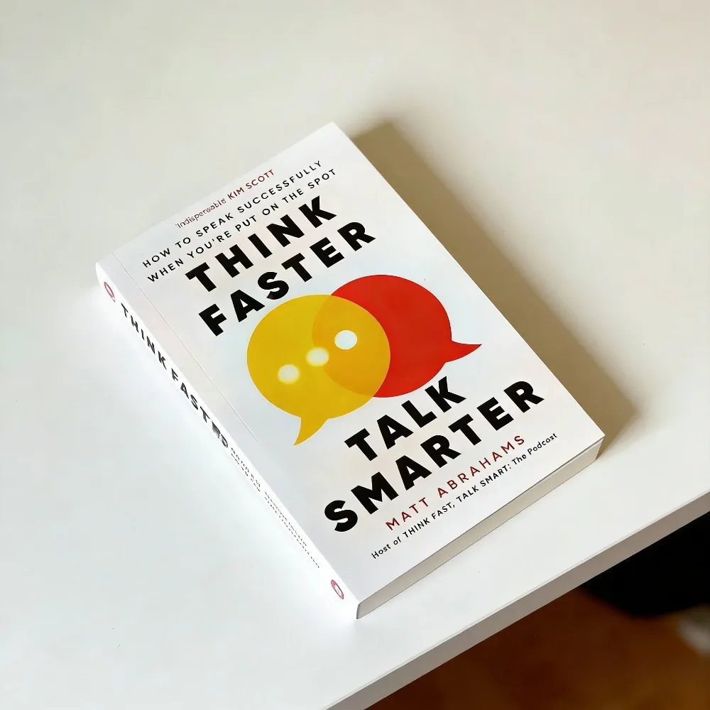 Piense más rápido, hable de forma más inteligente, libro en inglés de bolsillo de Matt Abrahams, ISBN 9781538760758, guía de habilidades de comunicación, envío gratuito